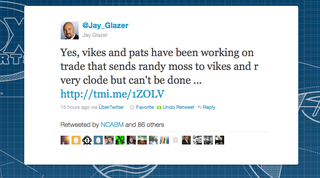 Illustration for article titled How A Bill Simmons Tweet Ended Up With Randy Moss Being Traded